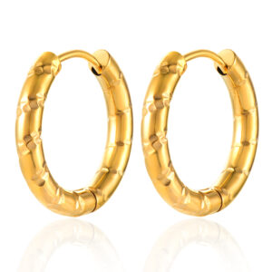 BIYONGDE Fashion Golden Hoop Earrings